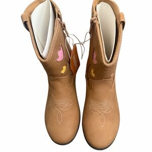Gymboree Girls boots with tullips
